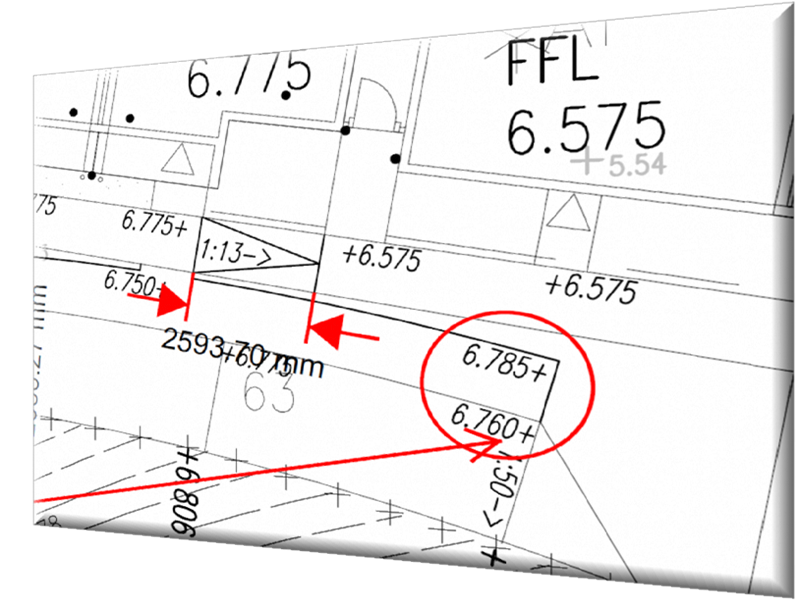 PDF plans with red arrows